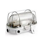 Interlight Bulkhead Bulley Valkoinen Bakelite max. 25W | 170x125mm - IP54 - Nadaje Się Do 1x E27