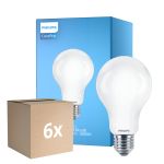 Opakowanie 6x Philips Corepro LED Żarówka E27 Gruszka Matowy 17.5W 2452lm - 840 Zimna Biel | Zamienne 150W