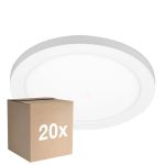 Opakowanie 20x Noxion LED Downlight Ecowhite Valkoinen 18W 1530lm 110D - 830 840 860 Przestrajalny Valkoinen | 217mm - Aukko 55-175mm - Ściemnianie