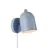 Nordlux Gaston Światło Ścienne Metal i Drewno Niebieski | Nadaje Się Do E27