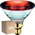 Opakowanie 12x Philips PAR38 IR 150W E27 230V czerwony