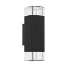 Eglo Światło Ścienne Castelnuovo Aluminium Czarny Up & Down | IP65 - Nadaje Się Do 1x GU10
